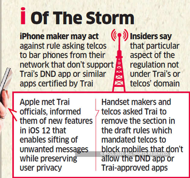 Apple weighs legal action against Trai bid to block phones