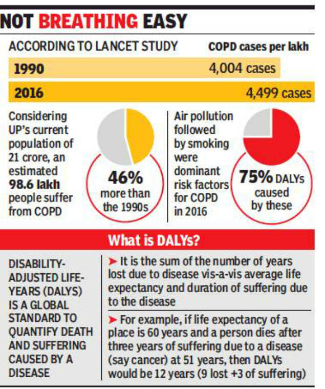Pulmonary diseases up by 46% in UP since ’90, claims study