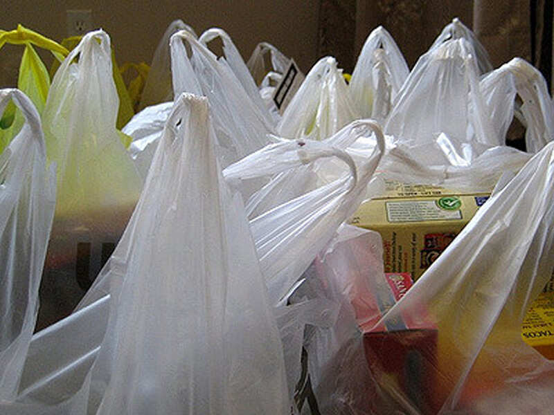 What ban? Plastic carry bags freely available in markets