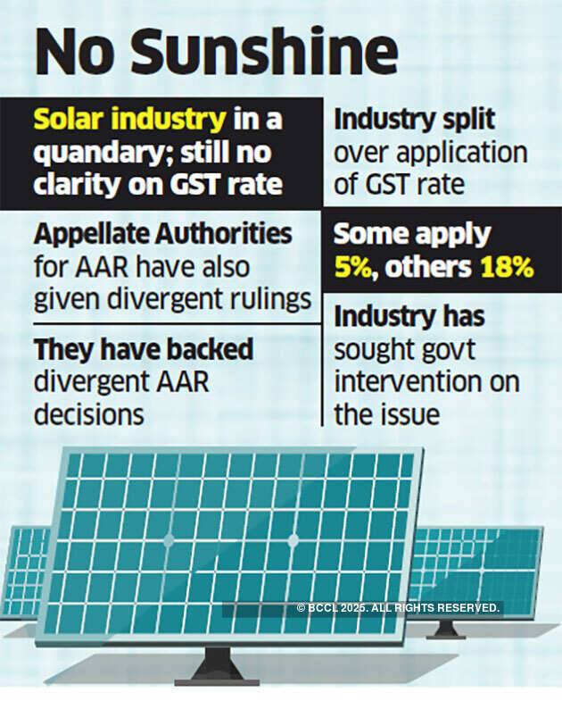 Solar plants await clarity on GST rate
