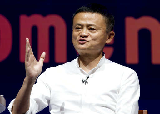 Chairman of Alibaba Group Jack Ma speaks during a seminar in Bali, Indonesia on Friday, Oct. 12, 2018.Photo/Firdia Lisnawati)