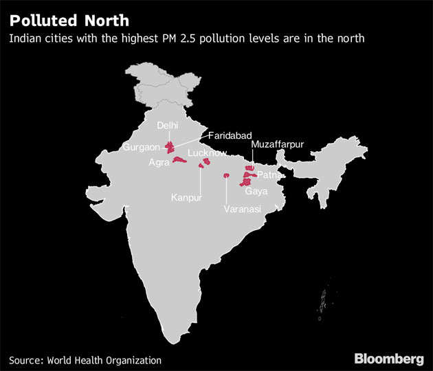 World’s fastest growing economy has the world’s most toxic air