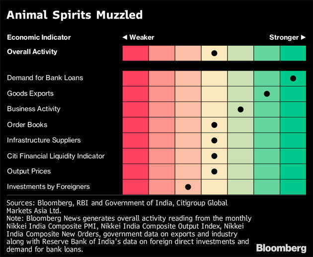 Animal spirits muzzled by India cash crunch, slowing demand