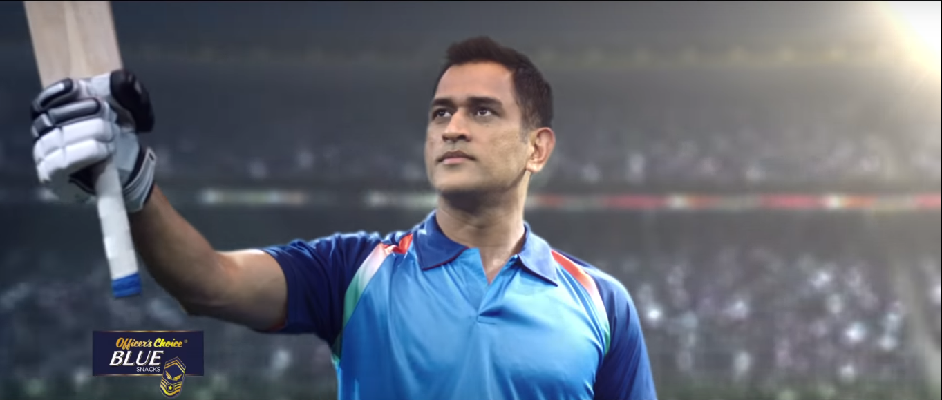 MS Dhoni to Captain Officer’s Choice Blue