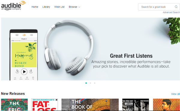 Amazon debuts its audiobook subscription service Audible in India