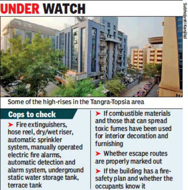 Kolkata: Police to carry out fire-safety audit at high-rises in Tangra, Topsia areas