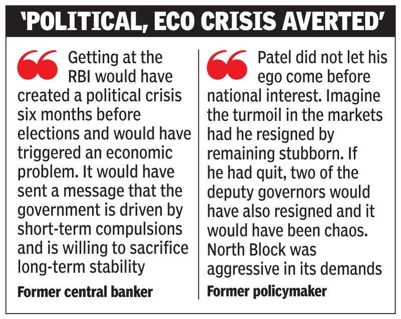 ‘By not quitting, Urjit Patel acted with maturity’