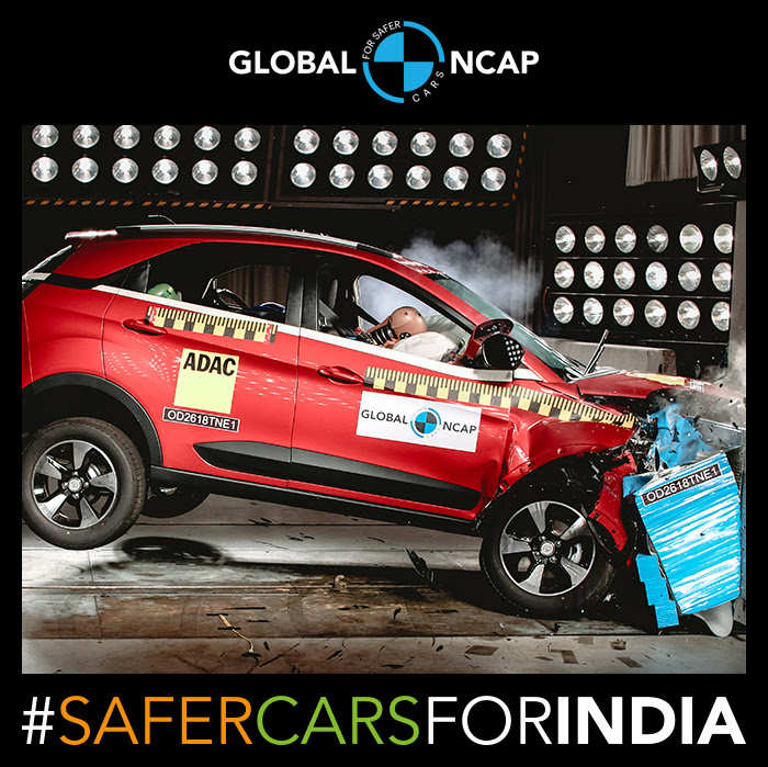 Tata Nexon Tata Nexon First Indian Compact Car To Score 5 Stars In Global Ncap Test Auto News Et Auto