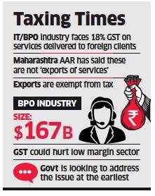 India likely to offer GST relief for the BPO Industry