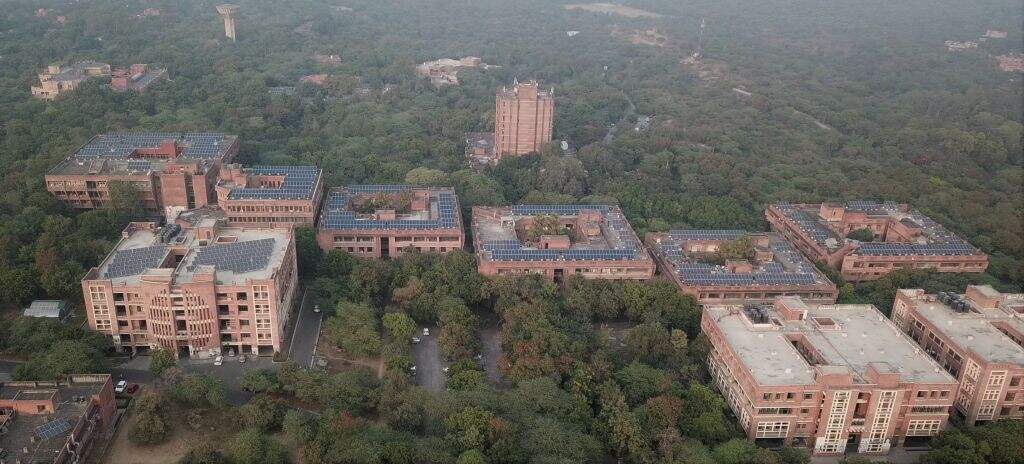 Solar rooftop installation at JNU