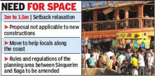 Goa: Smaller setback for houses in Calangute and Candolim