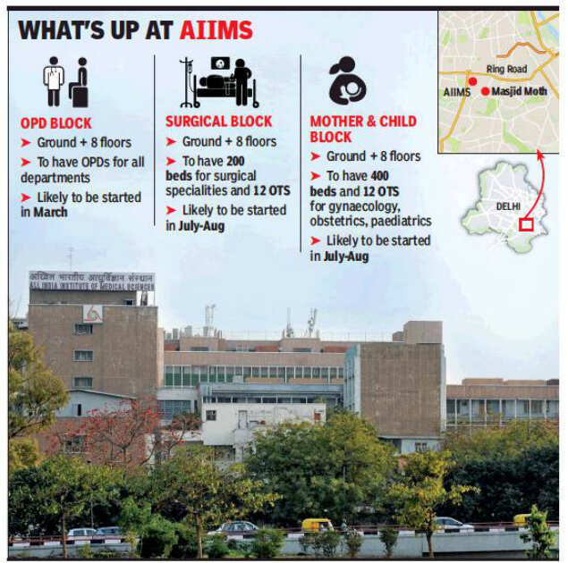 AIIMS to move OPD to new block 500m away