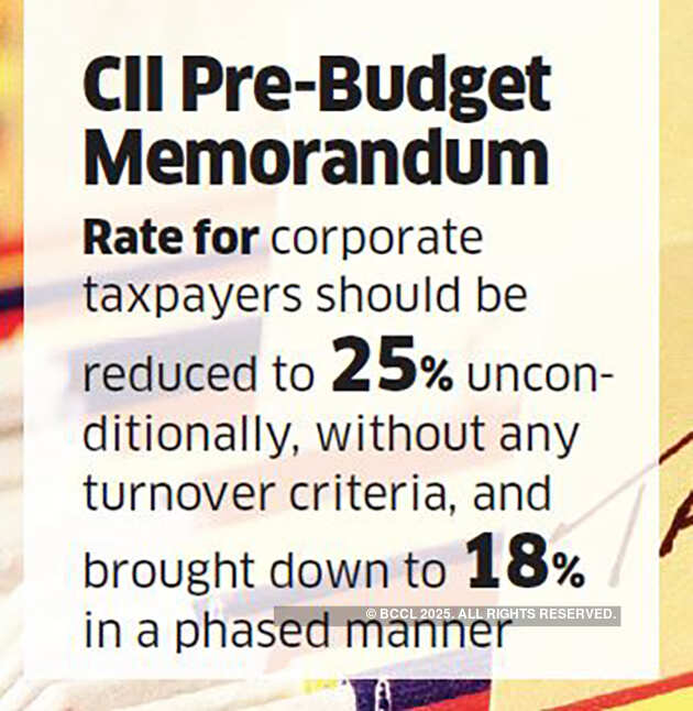 Confederation of Indian Industry seeks corporate tax cut, higher I-T slab