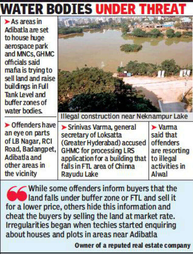 Illegal buildings mushroom in Hyderabad's IT belt