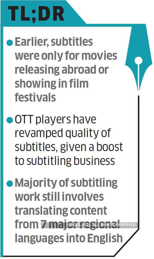 How content streaming platforms like Netflix have created an economy around subtitles in India
