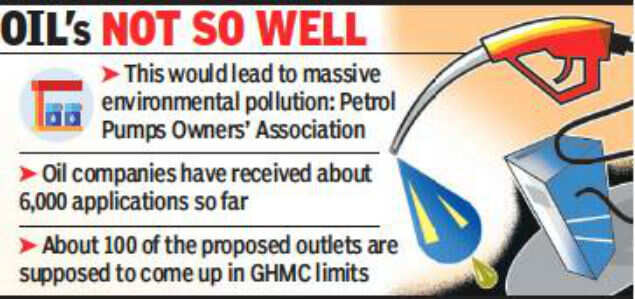 Centre’s move for 3k more petrol pumps in Telangana opposed
