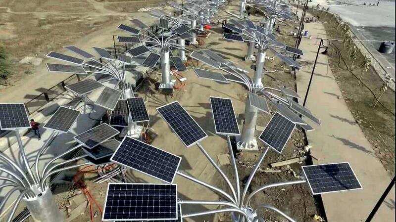 Solar trees to power Dandi Salt Memorial