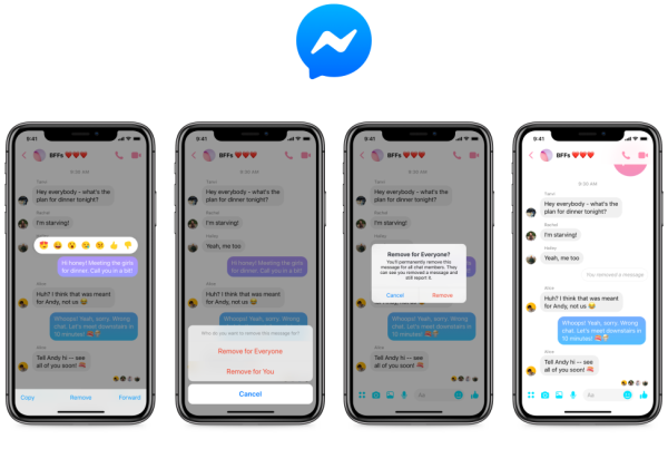 Facebook now lets senders undo sent messages on Messenger