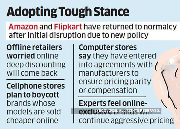 Brands offering online discounts may face the wrath of brick-n-mortar stores