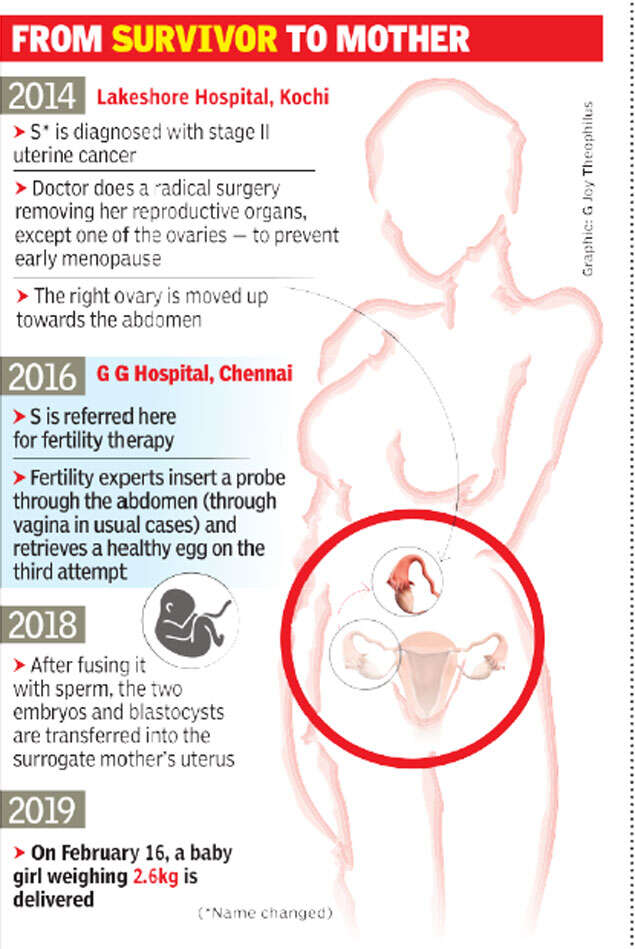 Chennai : Cancer survivor saves egg under skin, becomes mom