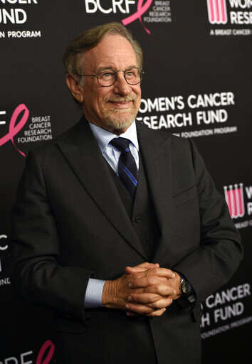 Filmmaker Steven Spielberg poses at &quot;An Unforgettable Evening&quot; benefiting the Women's Cancer Research Fund, at the Beverly Wilshire Hotel, Thursday, Feb. 28, 2019, in Beverly Hills, Calif. (Photo by Chris Pizzello/Invision/AP)
