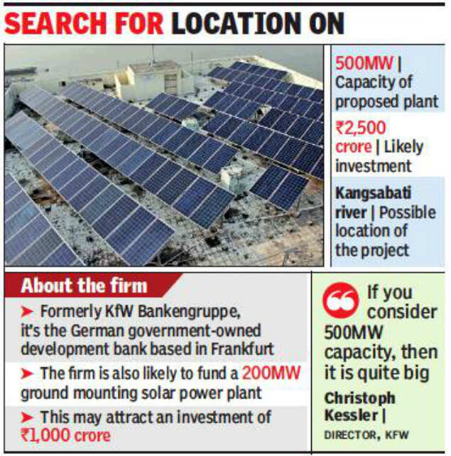 German help for South Asia’s biggest floating solar power plant in West Bengal