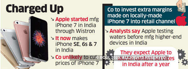iPhone 7 now being made in India