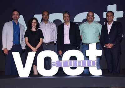 Left To Right: Akash Banerji, head AVOD business, VOOT, Monika Shergill, head content, VOOT, Mohit Srivastava, head technology and engineering, VOOT, Abhigyan Shekhar, head sales, VOOT, Gaurav Bhasin, head business planning and operations, VOOT, Sudhanshu Vats, group CEO and MD, Viacom18