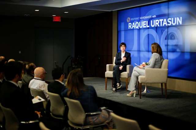 Raquel Urtasun, chief scientist at Uber Advanced Technologies Group (ATG)Newsmaker event in New York City, U.S., April 8, 2019.  REUTERS/Eduardo Munoz