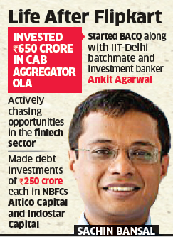 Sachin Bansal in talks to put microfin firm in cart, may become CEO