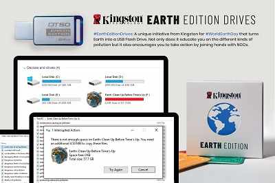 Kingston Technology, InDeed launch ‘Earth Edition’ flash drives on World Earth Day