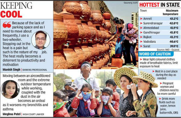 Prepare for a 44°C scorching in Gujarat