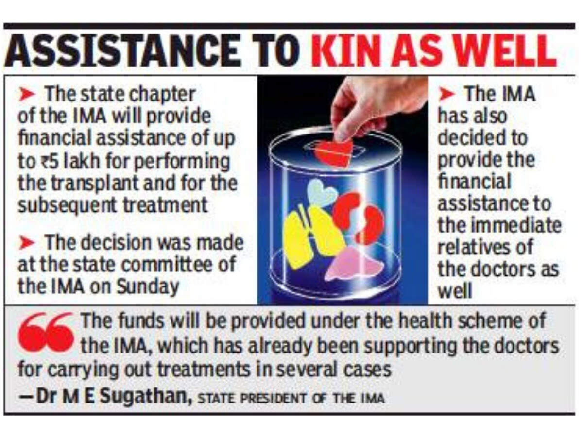 Thiruvananthapuram: IMA to help doctors who need organ transplant