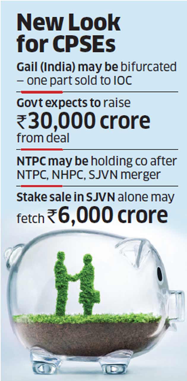 Three-way merger of power cos, GAIL split first up in PSU rejig