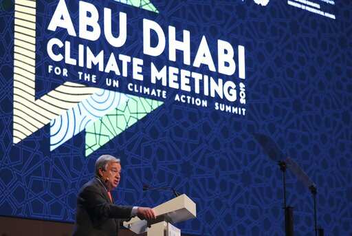 UN chief Antonio Guterres warns Paris climate goals still not enough