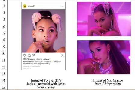 Ariana Grande sues Forever 21 for $10 mln over look-alike ad campaign