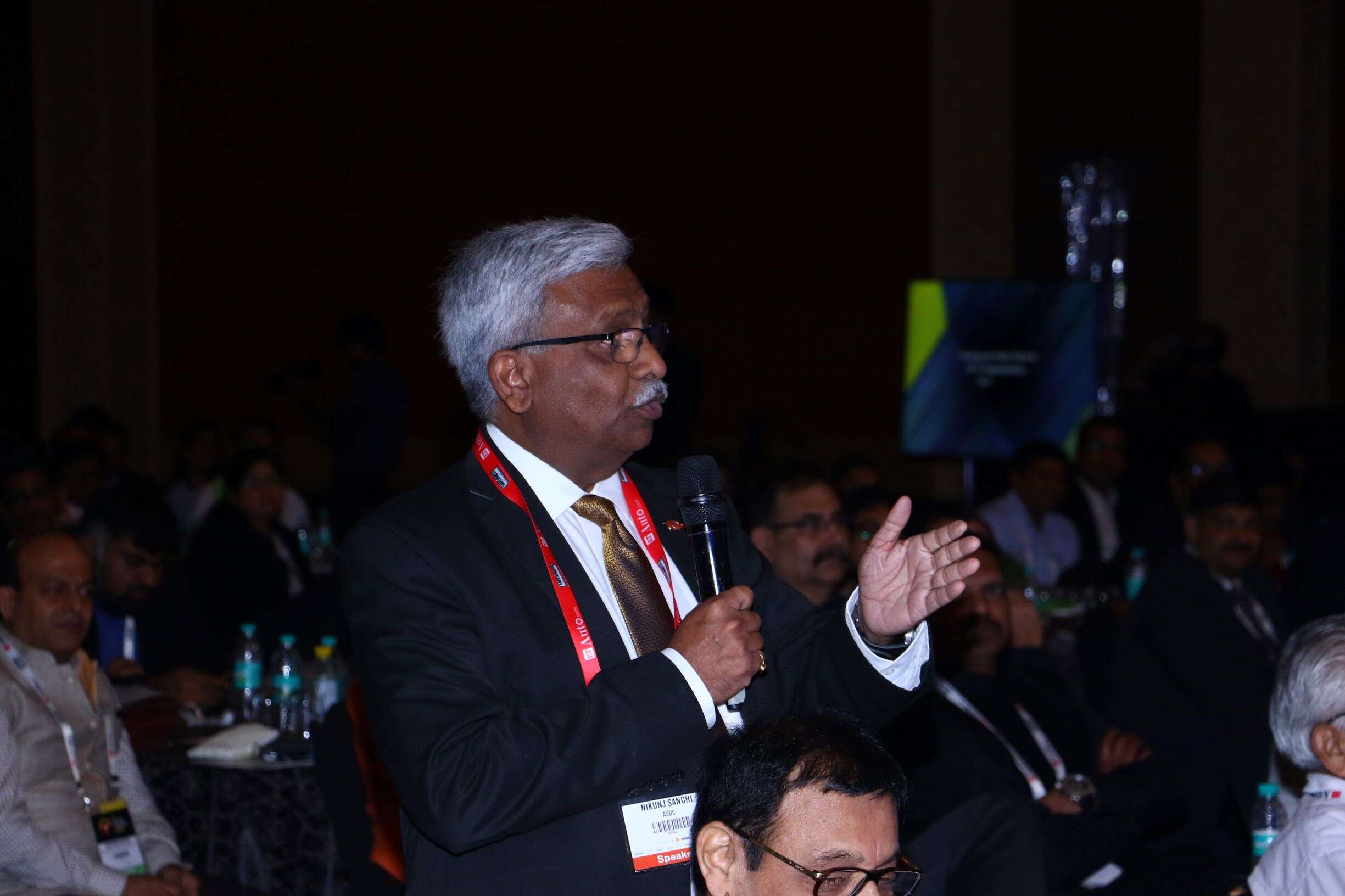 Nikunj Sanghi, ASDC President during an interaction with the panelists