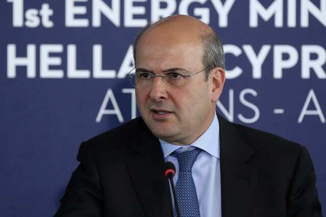 Greek Energy Minister Kostis Hatzidakis. REUTERS/Costas Baltas/File Photo