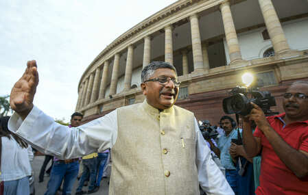 Ravi Shankar Prasad exhorts electronics, mobile companies to step up manufacturing, export from India