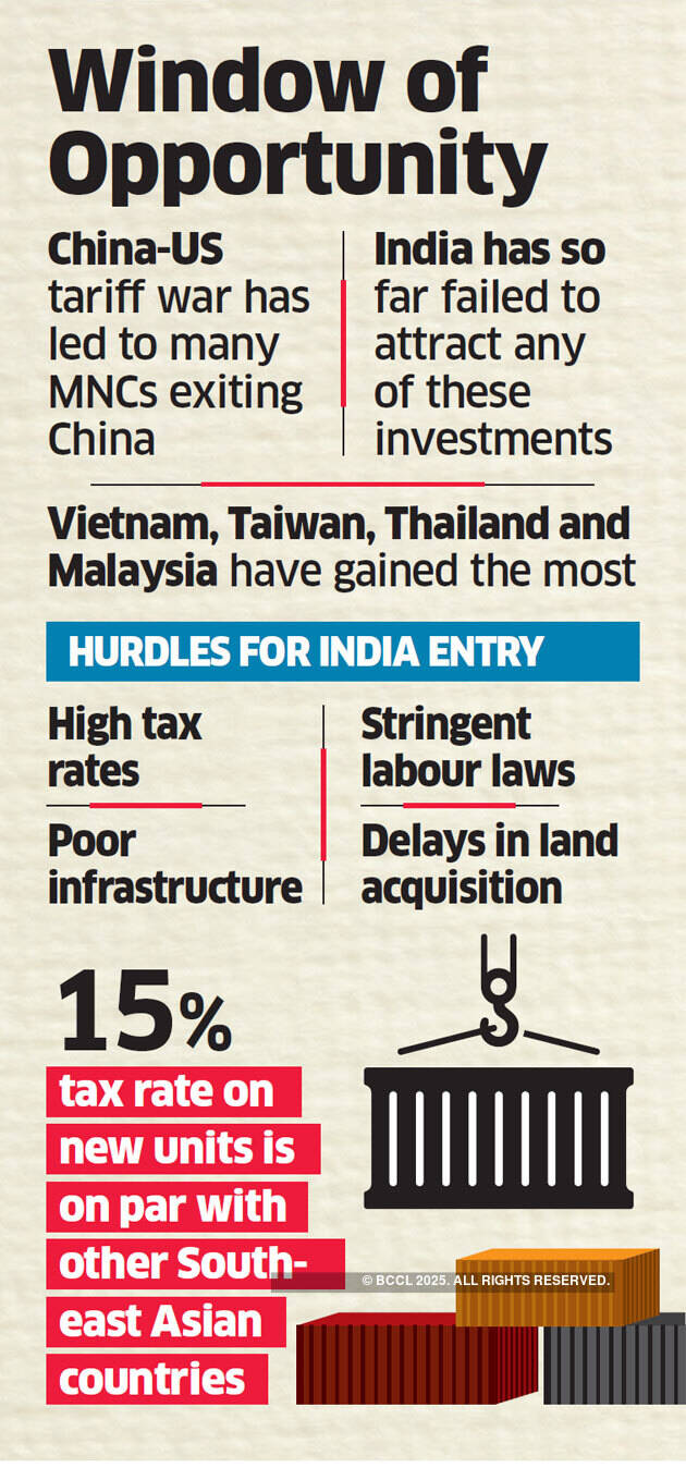 Tax cut for new plants to lure MNCs looking beyond China