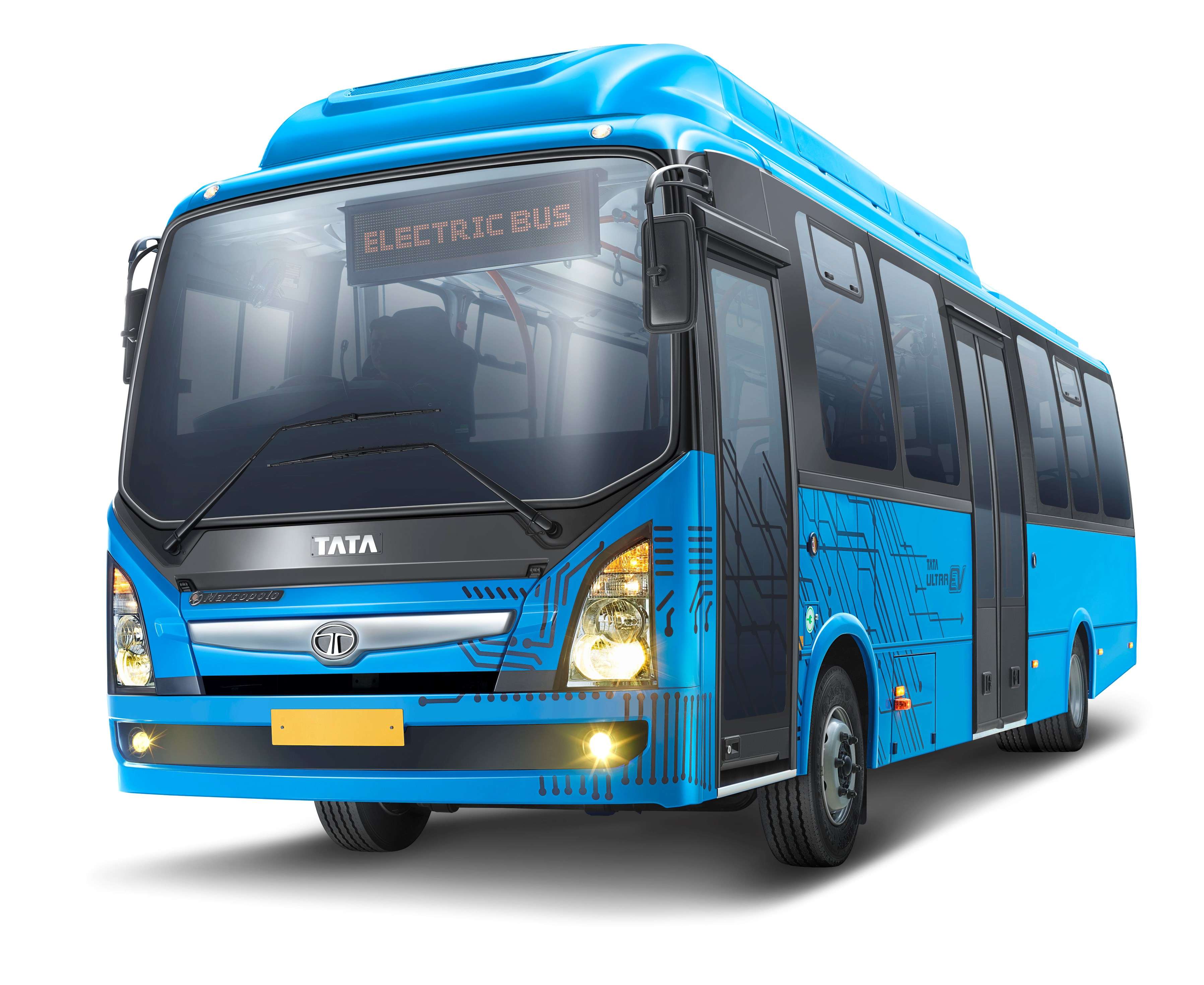 The new Tata Ultra Urban 9/9 electric AC buses will ply in Ahmedabad's BRTS corridor.