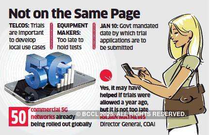 With many nations already on 5G, industry divided over trials