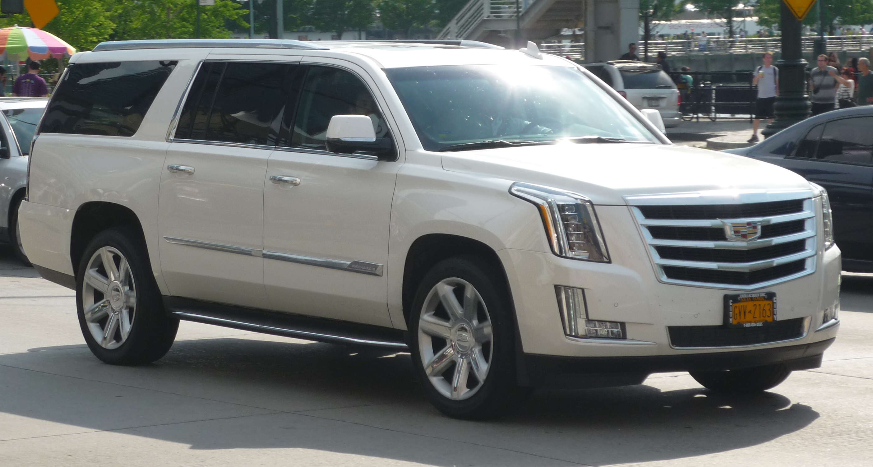 The South Korean tech firm said its plastic OLED-based digital cockpit system will be installed in the new 2021 Cadillac Escalade SUV. 