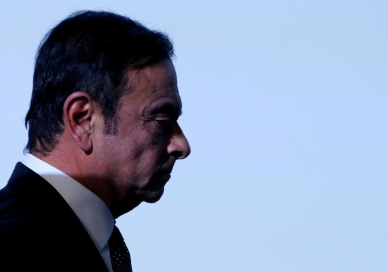 Authorities say Ghosn was inside one of the big black boxes, lugged by the two men to Japan's Kansai International Airport.