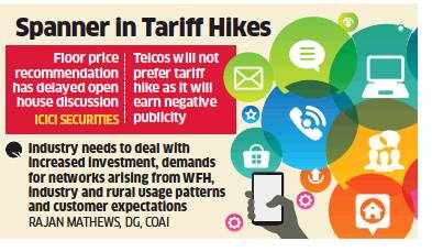 Telcos urge Trai to fix floor price