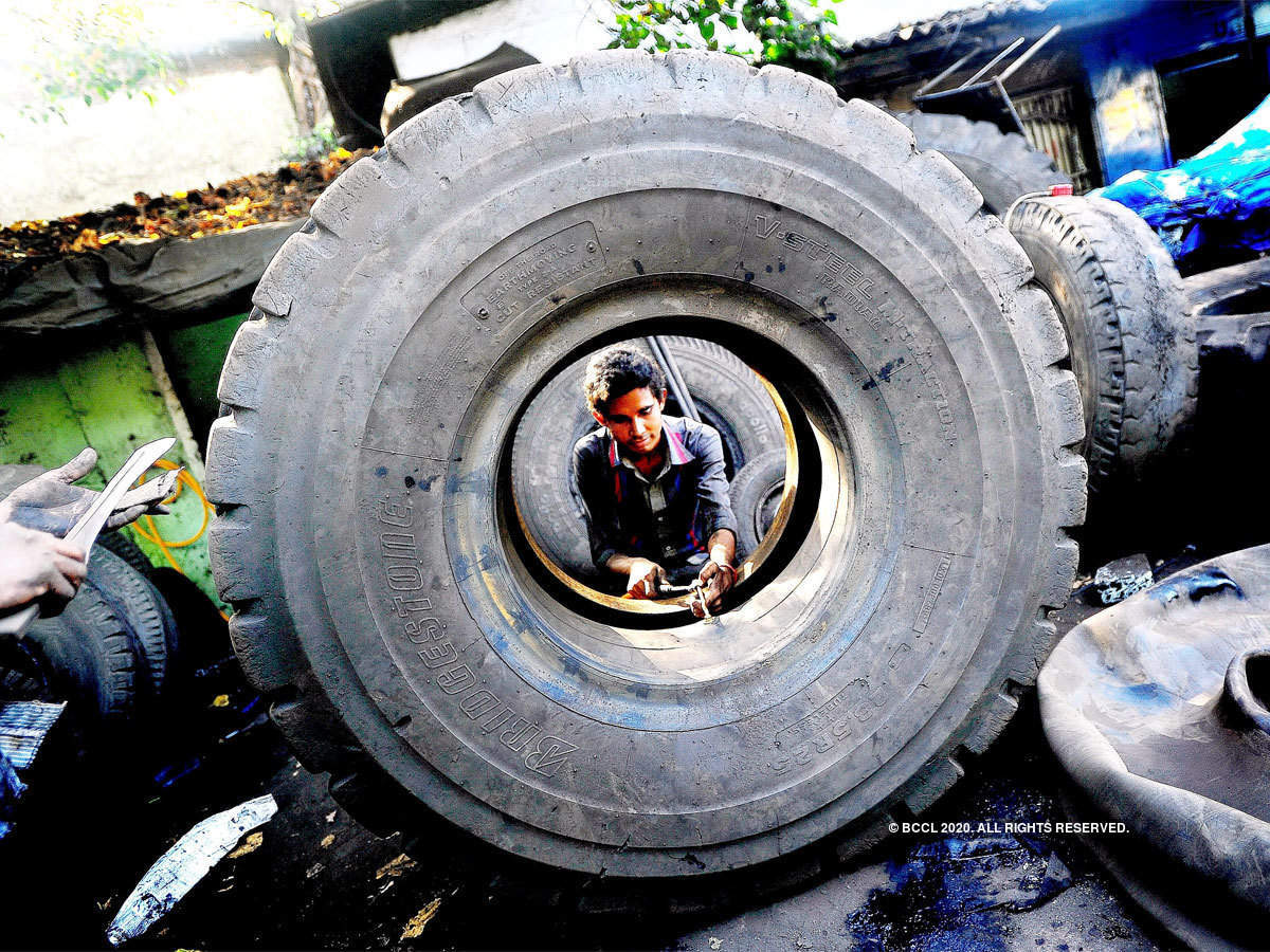 old tyre import in india