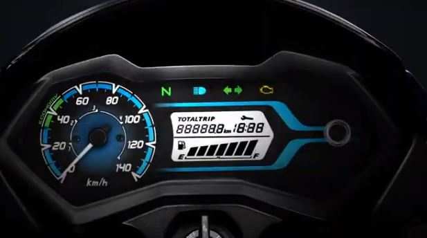 Updated Honda Livo comes with an analog-digital combo instrument cluster.