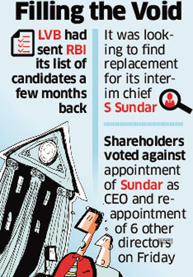 RBI may pick Lakshmi Vilas Bank CEO from names given by bank