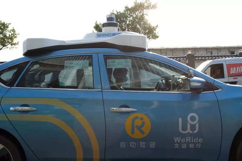 WeRide, backed by Nissan, Renault, Mitsubishi, is also testing its driverless vehicle in China's southern city of Guangzhou.