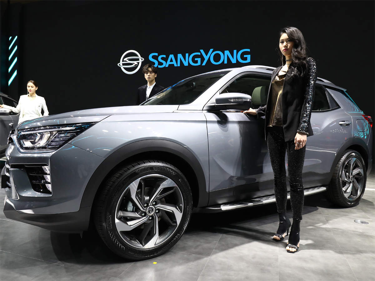 A Ssangyong Motors launch event (2019 pic). M&M had bought the failed carmaker a decade ago.